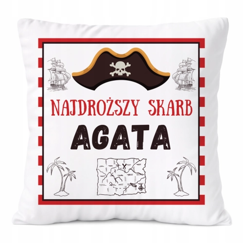 Poduszka Prezent Dla Agaty Córki Dziecka z Nadrukiem ze Zdjęciem