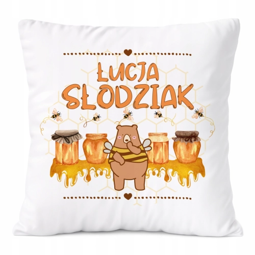 Poduszka Prezent Dla Łucji Córki Dziecka z Nadrukiem ze Zdjęciem