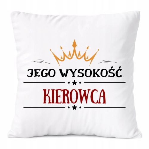 Poduszka Dla Kierowcy na Prezent z Nadrukiem ze Zdjęciem Biała PoliDraw