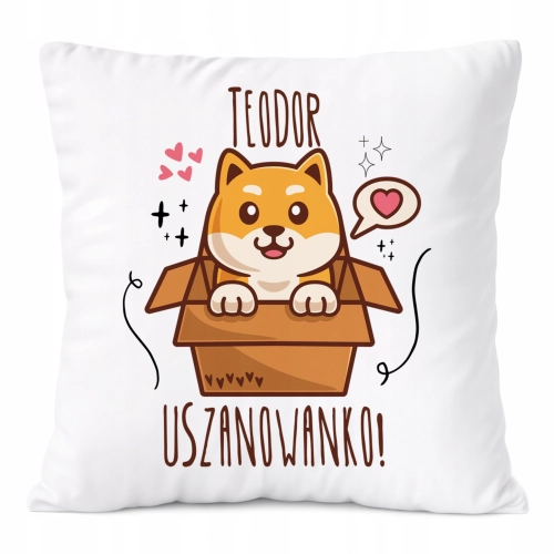 Poduszka Prezent Dla Teodora Syna Dziecka z Nadrukiem ze Zdjęciem