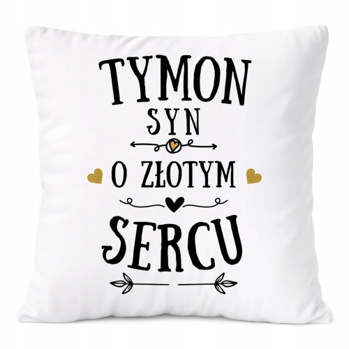 Poduszka Prezent Dla Tymona Syna Dziecka z Nadrukiem ze Zdjęciem