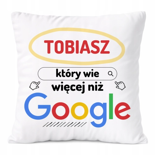 Poduszka Prezent Dla Tobiasza Syna Dziecka z Nadrukiem ze Zdjęciem
