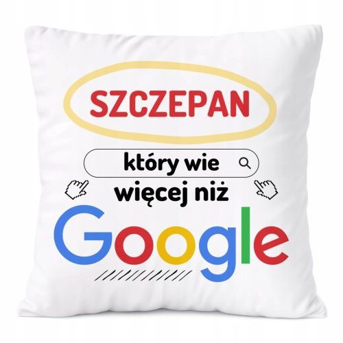 Poduszka Prezent Dla Szczepana Syna Dziecka z Nadrukiem ze Zdjęciem