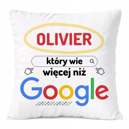 Poduszka Prezent Dla Oliviera Syna Dziecka z Nadrukiem ze Zdjęciem
