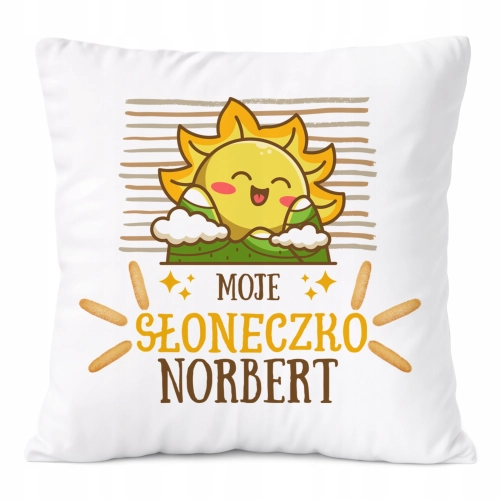 Poduszka Prezent Dla Norberta Syna Dziecka z Nadrukiem ze Zdjęciem