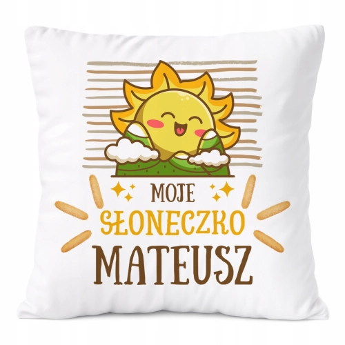 Poduszka Prezent Dla Mateusza Syna Dziecka z Nadrukiem ze Zdjęciem