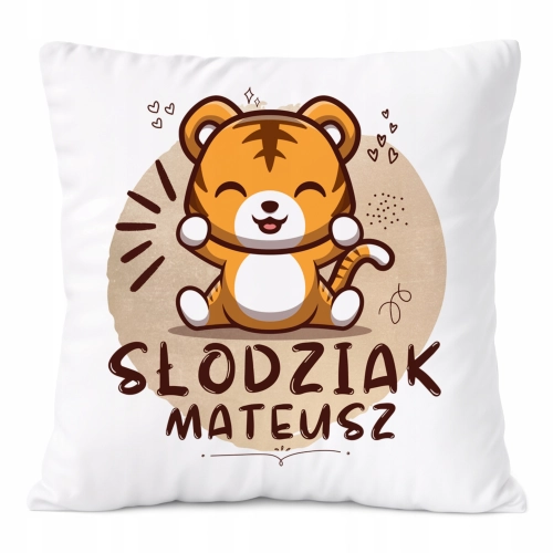 Poduszka Prezent Dla Mateusza Syna Dziecka z Nadrukiem ze Zdjęciem