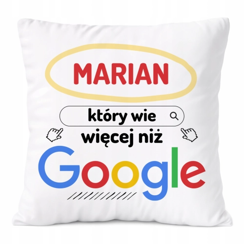 Poduszka Prezent Dla Mariana Syna Dziecka z Nadrukiem ze Zdjęciem