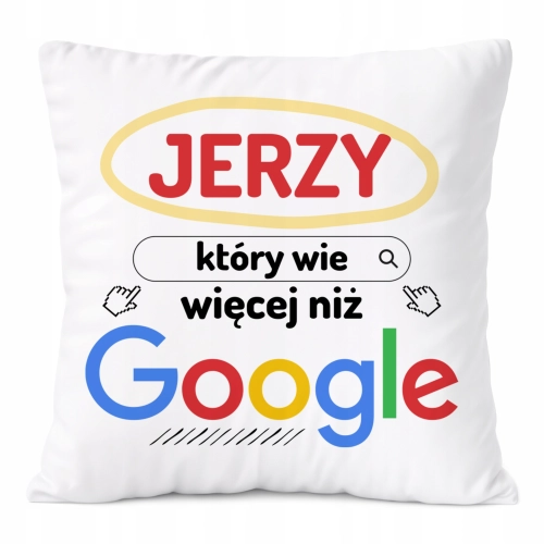 Poduszka Prezent Dla Jerzego Syna Dziecka z Nadrukiem ze Zdjęciem