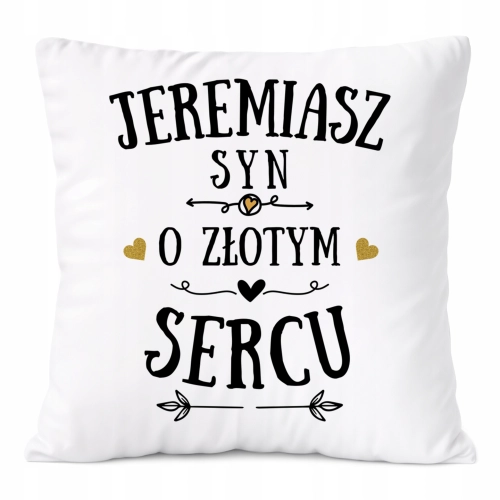 Poduszka Prezent Dla Jeremiasza Syna Dziecka z Nadrukiem ze Zdjęciem