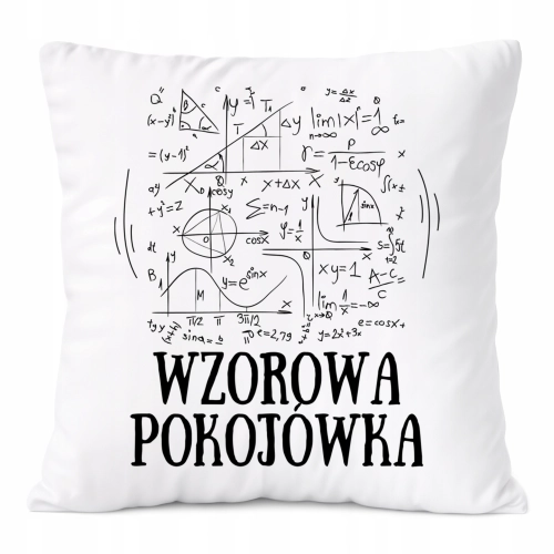 Poduszka Dla Pokojówki na Prezent z Nadrukiem ze Zdjęciem Biała PoliDraw