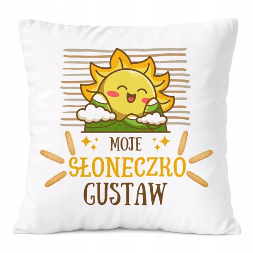 Poduszka Prezent Dla Gustawa Syna Dziecka z Nadrukiem ze Zdjęciem