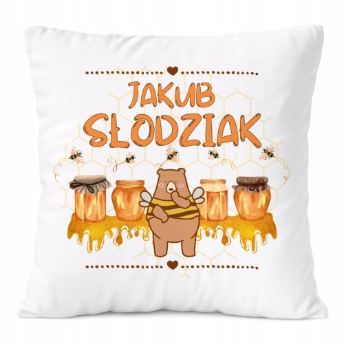Poduszka Prezent Dla Jakuba Syna Dziecka z Nadrukiem ze Zdjęciem