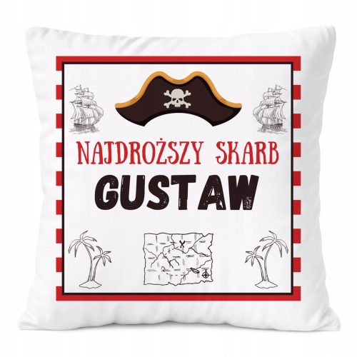 Poduszka Prezent Dla Gustawa Syna Dziecka z Nadrukiem ze Zdjęciem