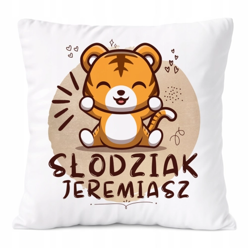 Poduszka Prezent Dla Jeremiasza Syna Dziecka z Nadrukiem ze Zdjęciem