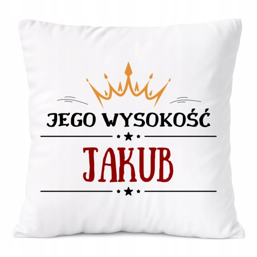 Poduszka Prezent Dla Jakuba Syna Dziecka z Nadrukiem ze Zdjęciem