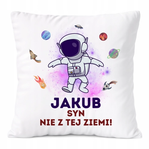 Poduszka Prezent Dla Jakuba Syna Dziecka z Nadrukiem ze Zdjęciem