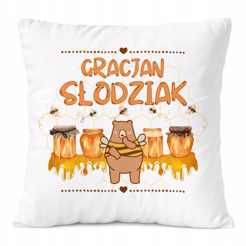 Poduszka Prezent Dla Gracjana Syna Dziecka z Nadrukiem ze Zdjęciem