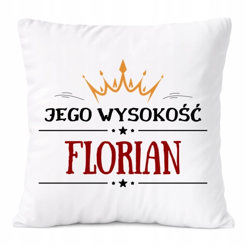 Poduszka Prezent Dla Floriana Syna Dziecka z Nadrukiem ze Zdjęciem