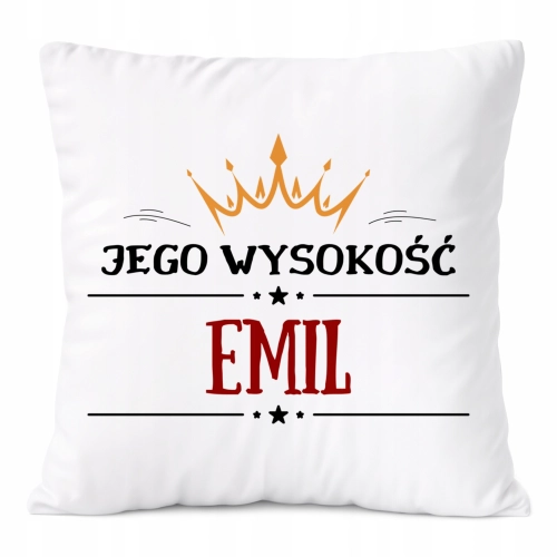 Poduszka Prezent Dla Emila Syna Dziecka z Nadrukiem ze Zdjęciem