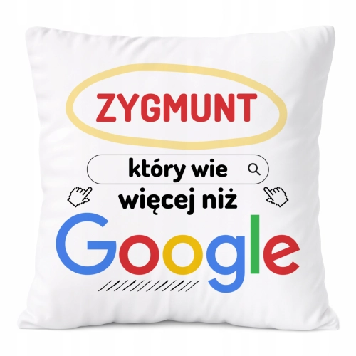 Poduszka Prezent Dla Zygmunta Syna Dziecka z Nadrukiem ze Zdjęciem