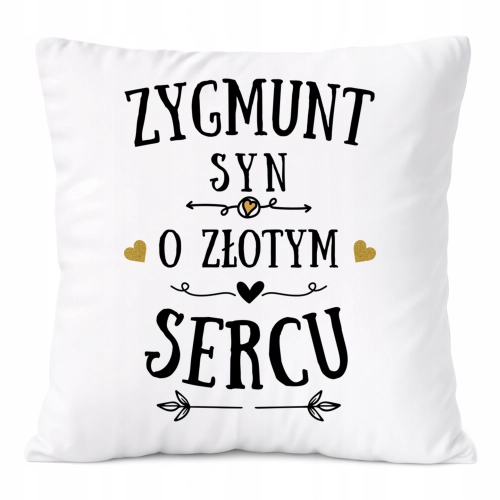 Poduszka Prezent Dla Zygmunta Syna Dziecka z Nadrukiem ze Zdjęciem