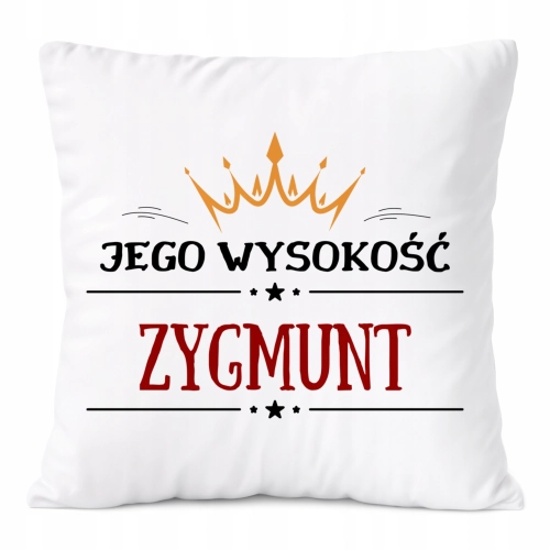 Poduszka Prezent Dla Zygmunta Syna Dziecka z Nadrukiem ze Zdjęciem