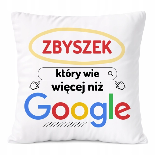 Poduszka Prezent Dla Zbyszka Syna Dziecka z Nadrukiem ze Zdjęciem
