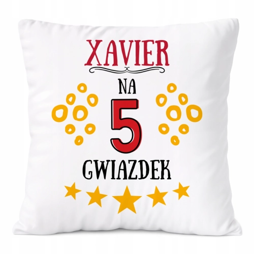 Poduszka Prezent Dla Xaviera Syna Dziecka z Nadrukiem ze Zdjęciem
