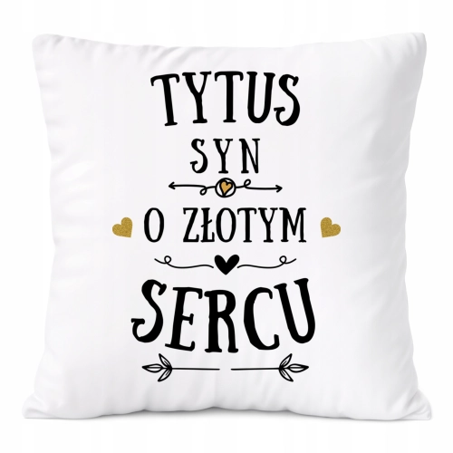 Poduszka Prezent Dla Tytusa Syna Dziecka z Nadrukiem ze Zdjęciem