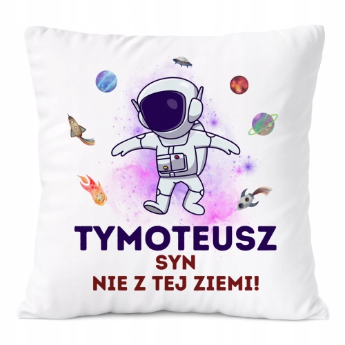 Poduszka Prezent Dla Tymoteusza Syna Dziecka z Nadrukiem ze Zdjęciem