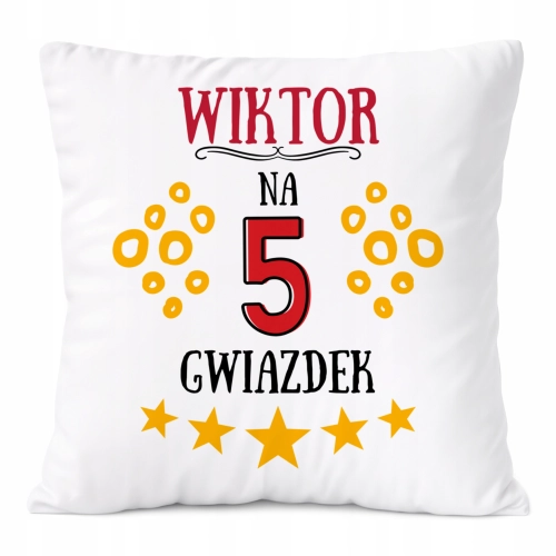 Poduszka Prezent Dla Wiktora Syna Dziecka z Nadrukiem ze Zdjęciem