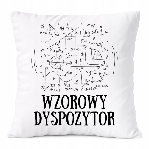 Poduszka Dla Dyspozytora na Prezent z Nadrukiem ze Zdjęciem Biała PoliDraw