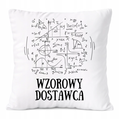 Poduszka Dla Dostawcy na Prezent z Nadrukiem ze Zdjęciem Biała PoliDraw