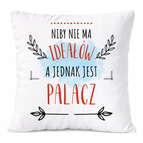 Poduszka Dla Palacza na Prezent z Nadrukiem ze Zdjęciem Biała PoliDraw