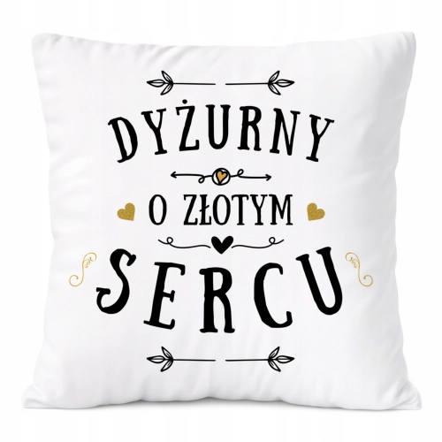 Poduszka Dla Dyżurnego na Prezent z Nadrukiem ze Zdjęciem Biała PoliDraw