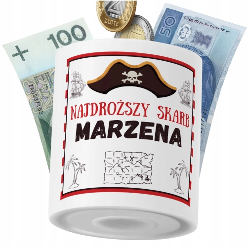 Skarbonka Dla Marzeny Córki Dziecka z Nadrukiem ze Zdjęciem