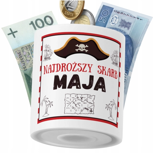 Skarbonka Dla Mai Córki Dziecka z Nadrukiem ze Zdjęciem