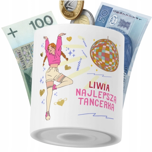 Skarbonka Dla Liwii Córki Dziecka z Nadrukiem ze Zdjęciem