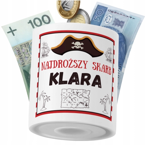 Skarbonka Dla Klary Córki Dziecka z Nadrukiem ze Zdjęciem