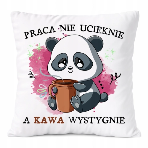 Poduszka Śmieszne na Prezent z Nadrukiem ze Zdjęciem Biała PoliDraw