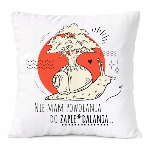 Poduszka Śmieszne na Prezent z Nadrukiem ze Zdjęciem Biała PoliDraw
