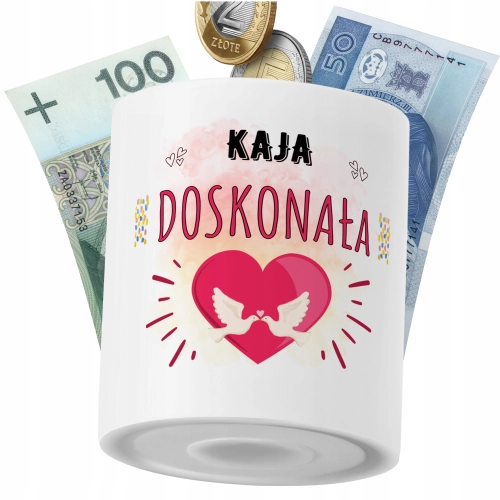 Skarbonka Dla Kai Córki Dziecka z Nadrukiem ze Zdjęciem