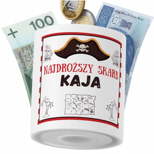 Skarbonka Dla Kai Córki Dziecka z Nadrukiem ze Zdjęciem