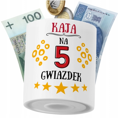 Skarbonka Dla Kai Córki Dziecka z Nadrukiem ze Zdjęciem