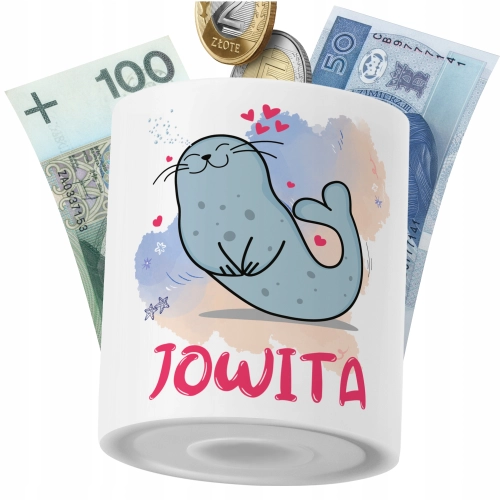 Skarbonka Dla Jowity Córki Dziecka z Nadrukiem ze Zdjęciem