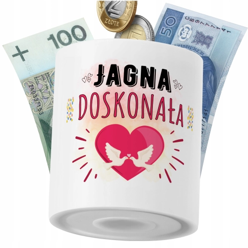 Skarbonka Dla Jagny Córki Dziecka z Nadrukiem ze Zdjęciem