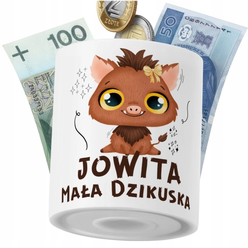 Skarbonka Dla Jowity Córki Dziecka z Nadrukiem ze Zdjęciem