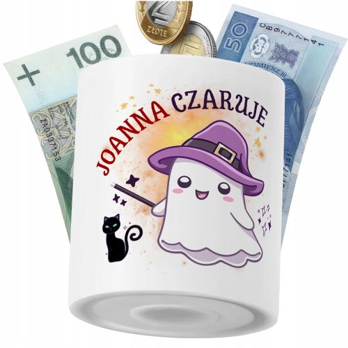 Skarbonka Dla Joanny Córki Dziecka z Nadrukiem ze Zdjęciem