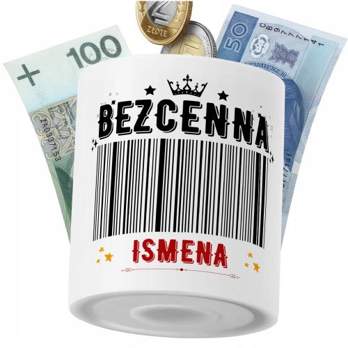 Skarbonka Dla Ismeny Córki Dziecka z Nadrukiem ze Zdjęciem